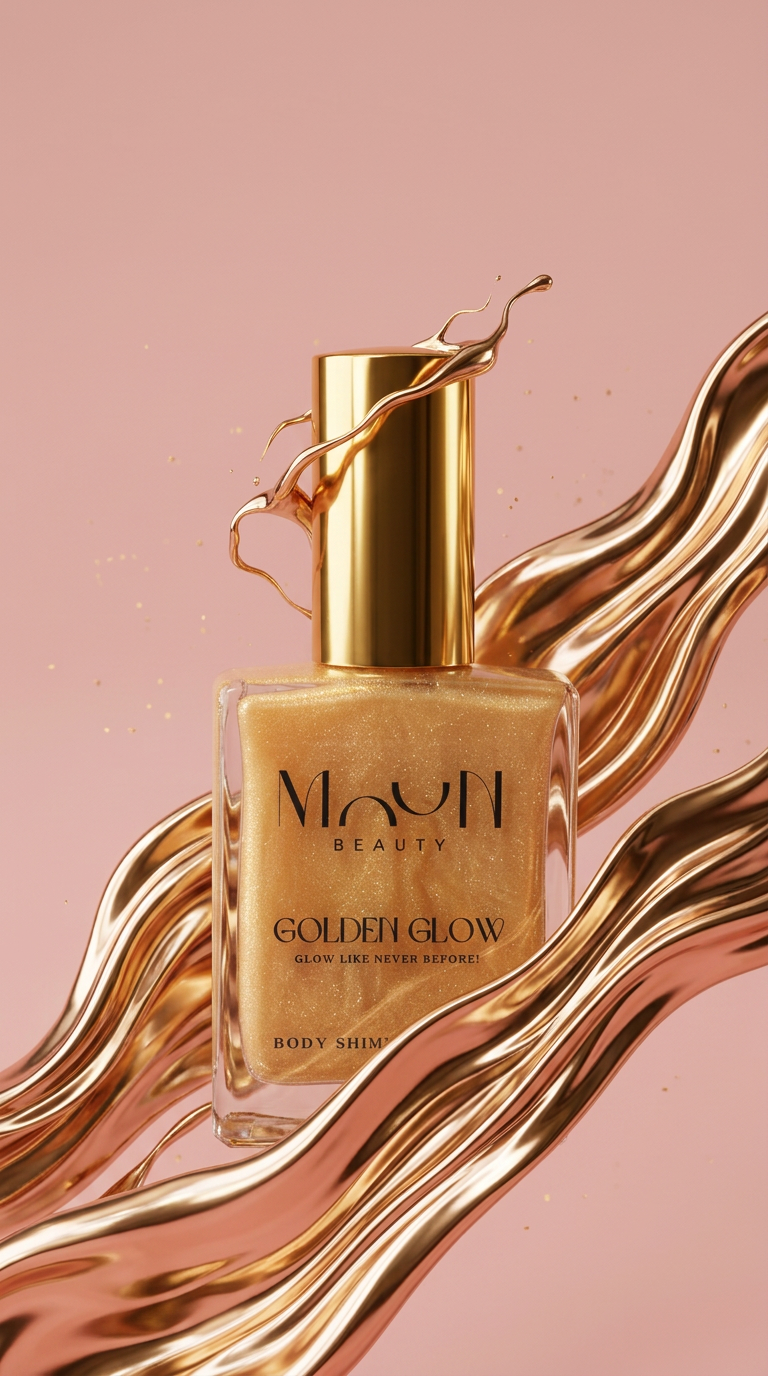 Body shimmering oil  Golden glow