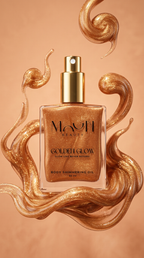 Body shimmering oil Golden glow