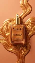 Body shimmering oil Golden glow