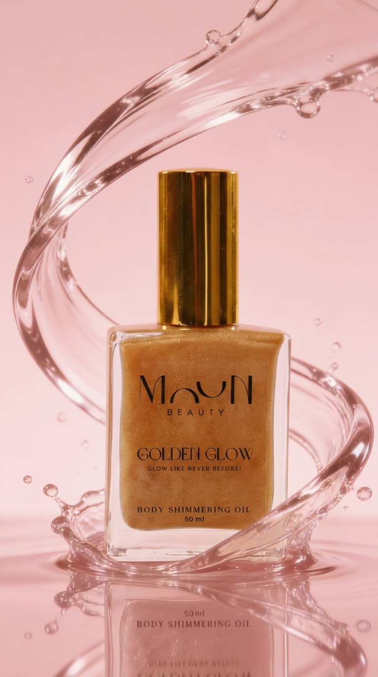 Body shimmering oil  Golden glow