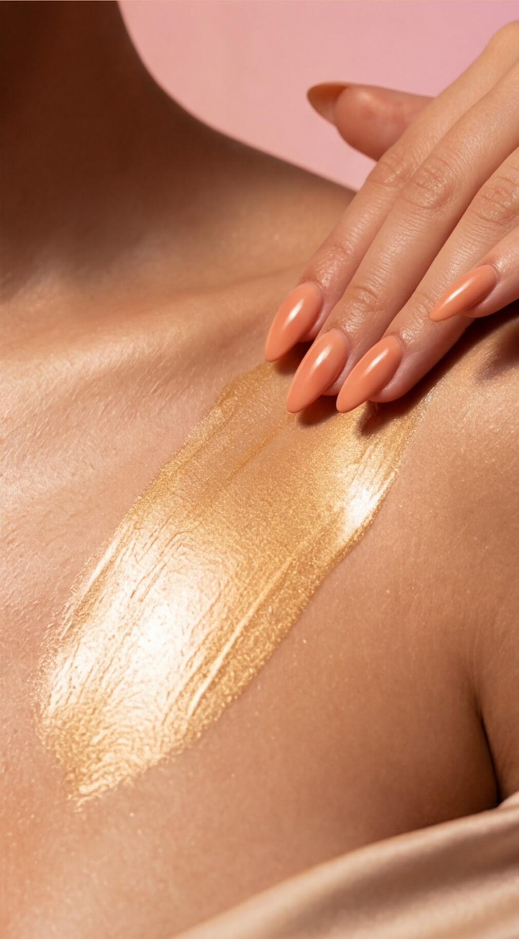 Body shimmering oil  Golden glow