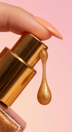 Body shimmering oil Golden glow