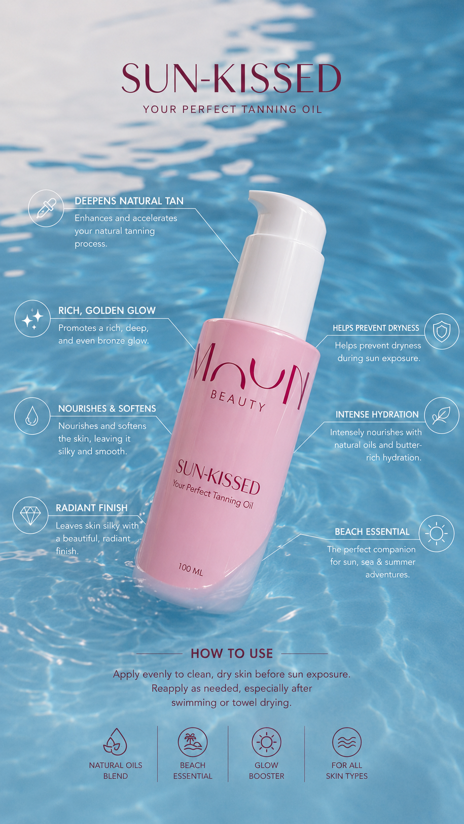 Sun kissed Tanning oil